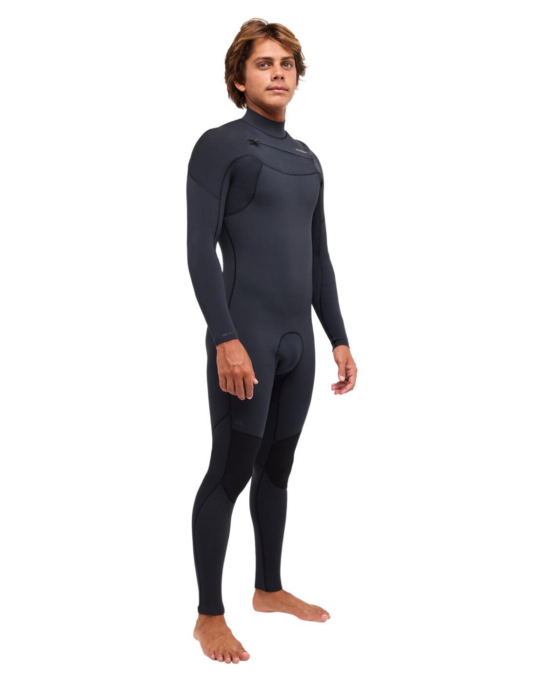 Traje de surf con cremallera en el pecho EVERYDAY SESSIONS 5/4/3MM Negro Hombre 3/4