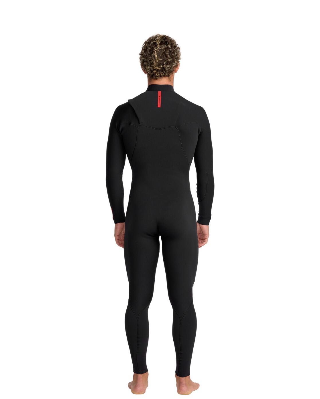 Traje de surf con cremallera en el pecho HIGHLINE 4/3 Negro Hombre 2/4