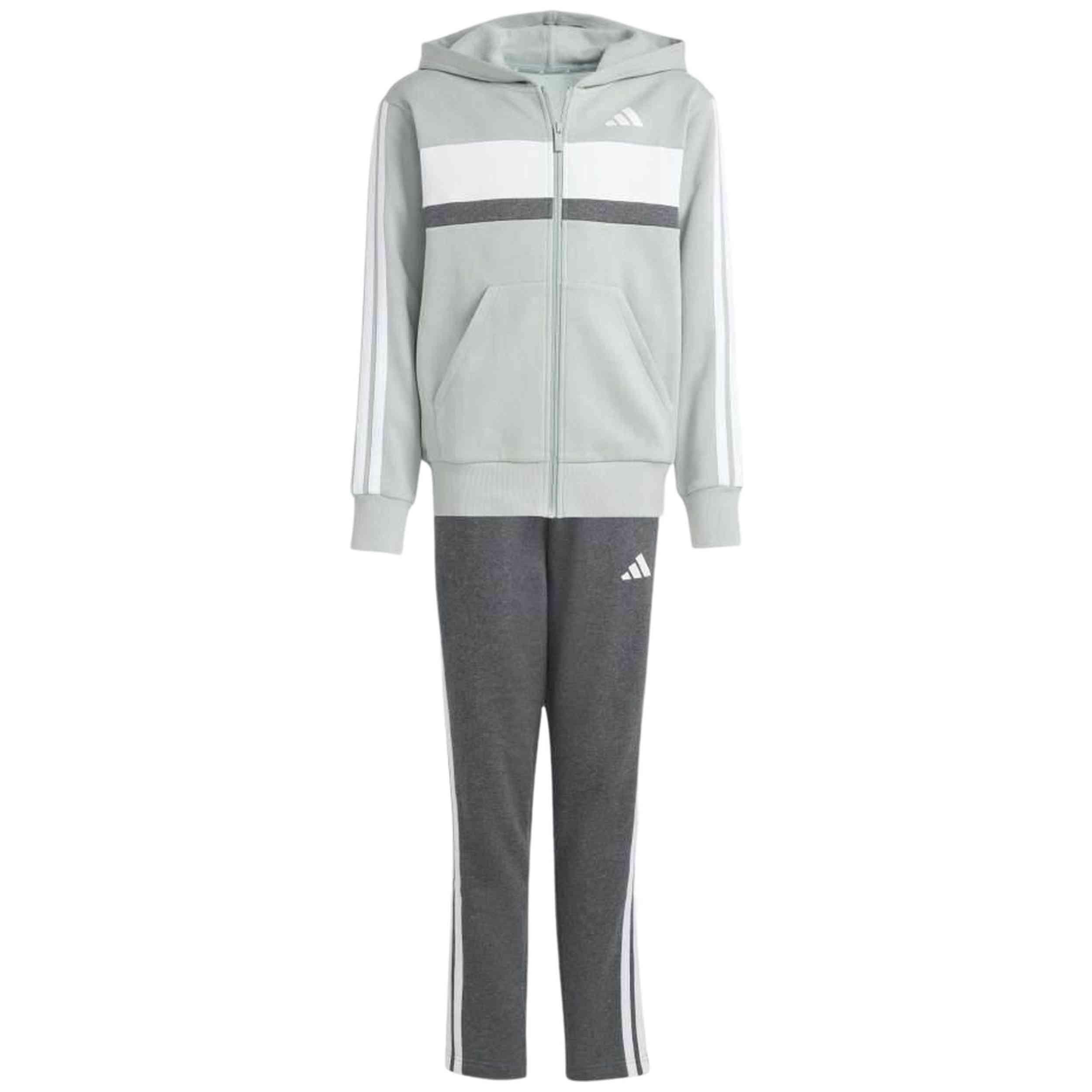 Fato de treino completo Adidas modelo J 3S TIB FL TS para crianças 4/5