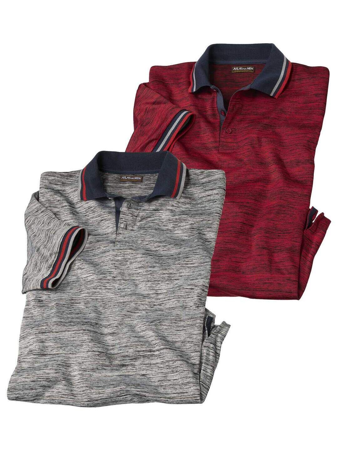 Lot de 2 Polos Flammés 1/4