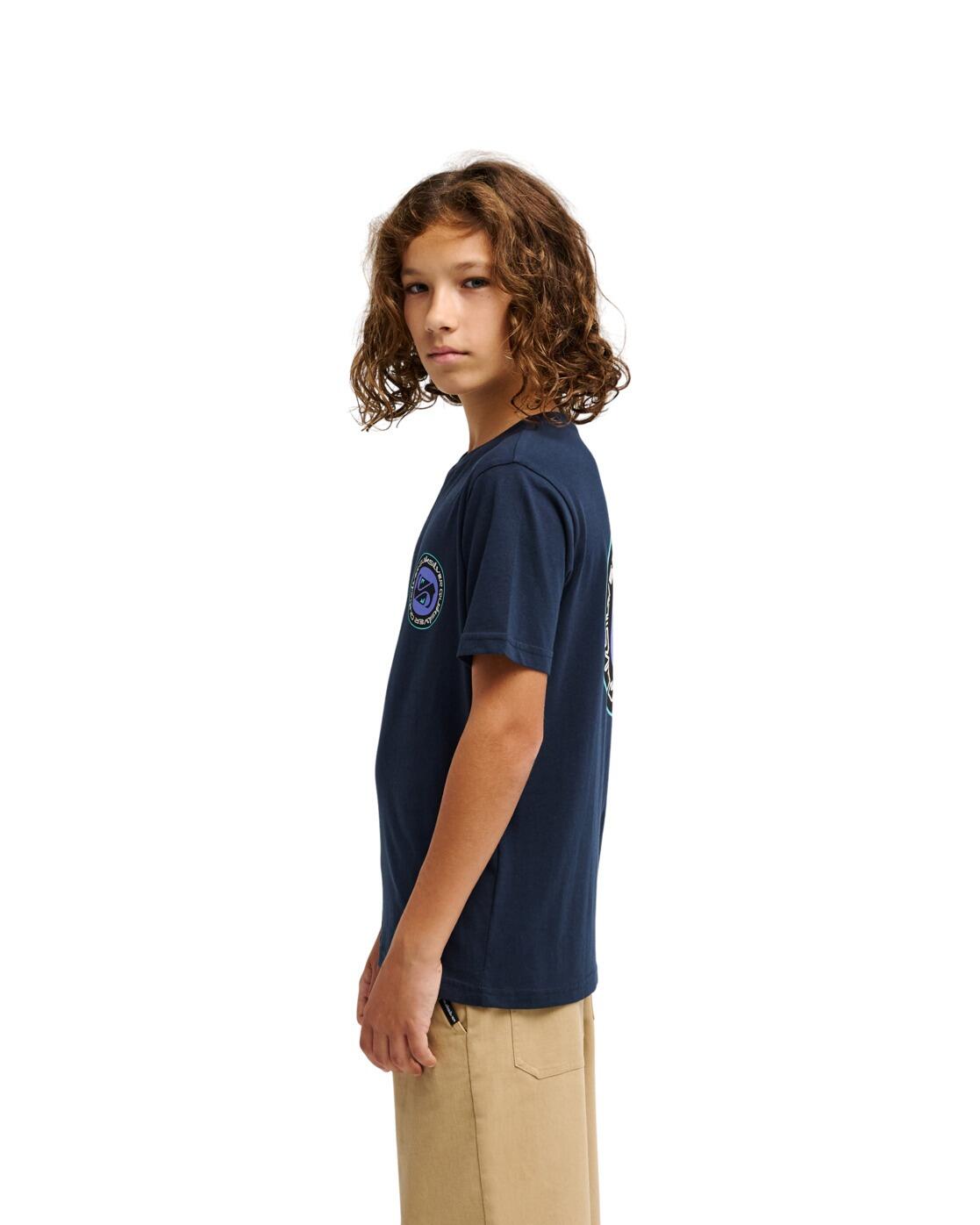 Camiseta de manga corta EV DUALITY Azul Niño 3/4