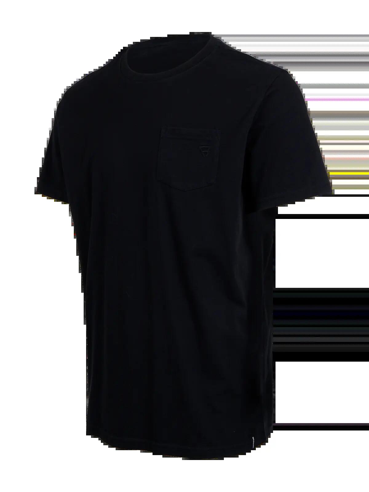Axle Herren T-Shirt Mode Normale Passform Rundhalsausschnitt Black 3/6