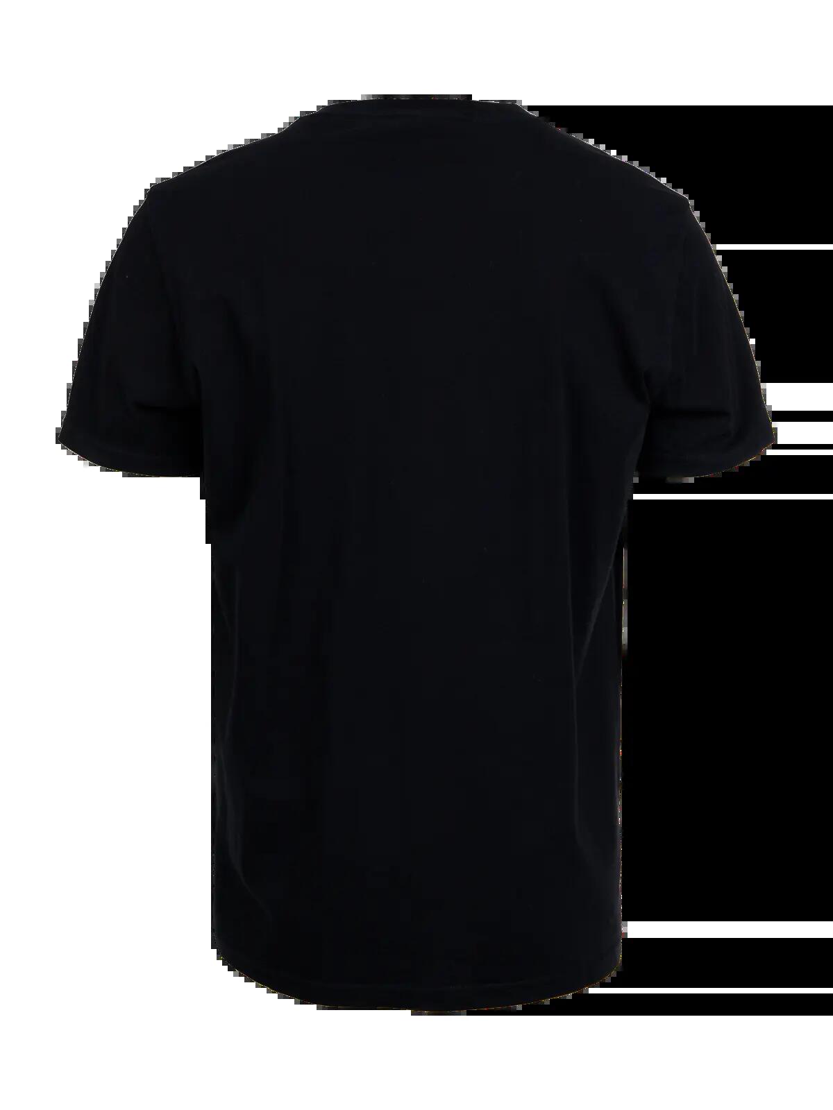 Axle Herren T-Shirt Mode Normale Passform Rundhalsausschnitt Black 2/6