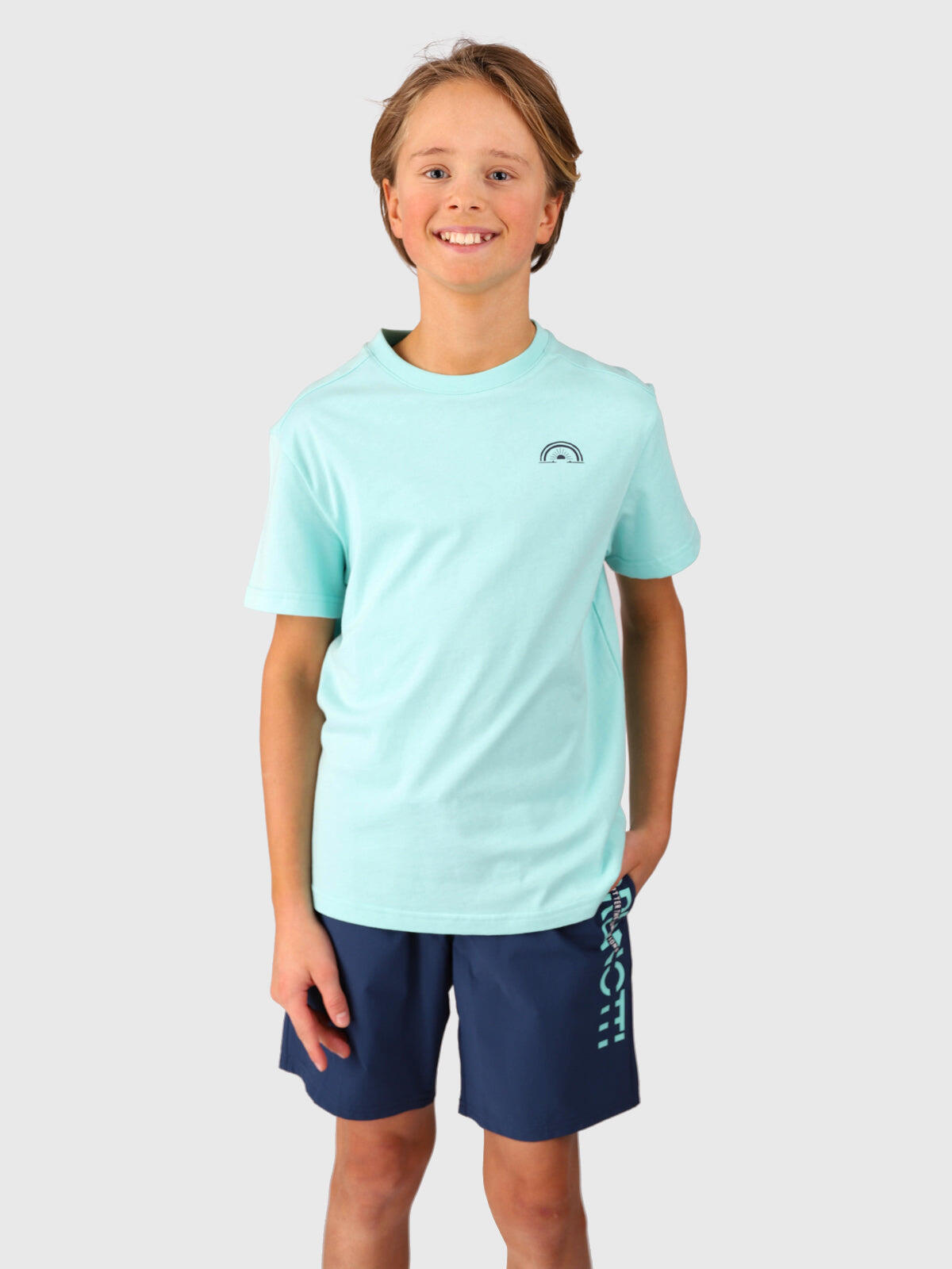 Archi Jongens T-shirt Mode Casual stijl Regular Fit Aruba Blue 4/6