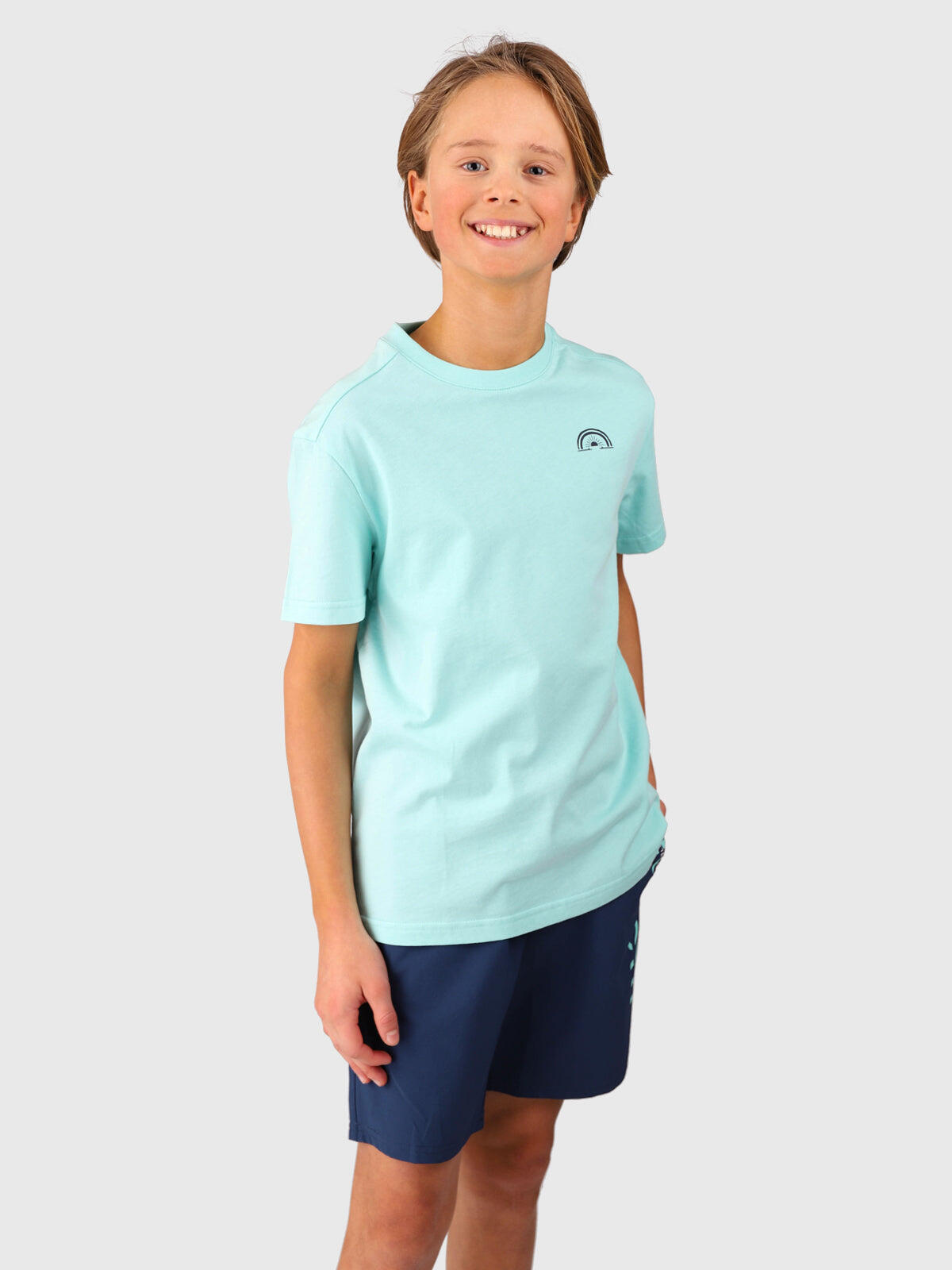 Archi Jongens T-shirt Mode Casual stijl Regular Fit Aruba Blue 5/6