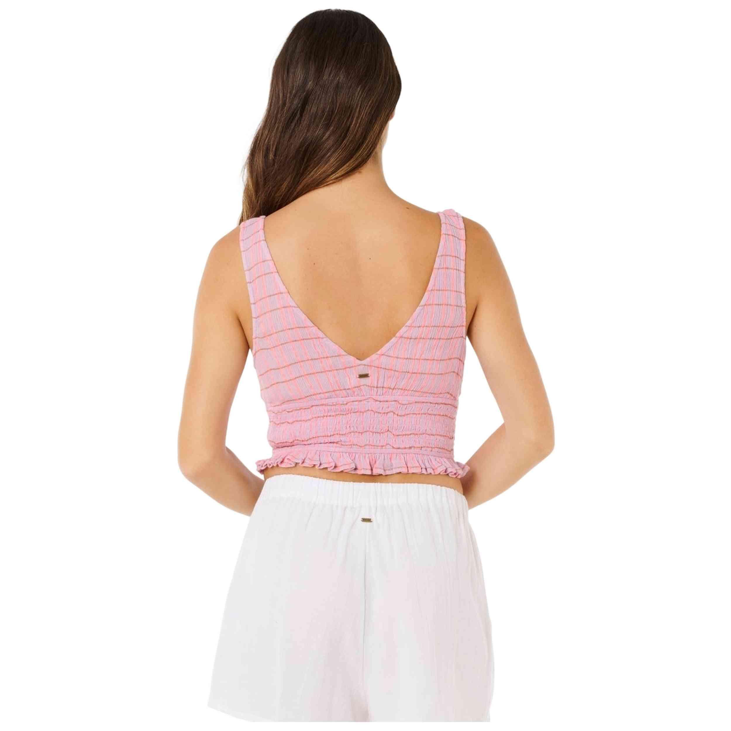 Camiseta de tirantes Rip curl modelo Paradise Check Top para mujer 3/4