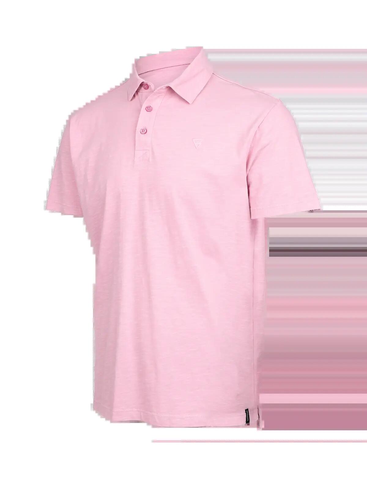 Palorai Heren Polo Shortsleeve Fashion Regular Fit Mauve Mist 3/6