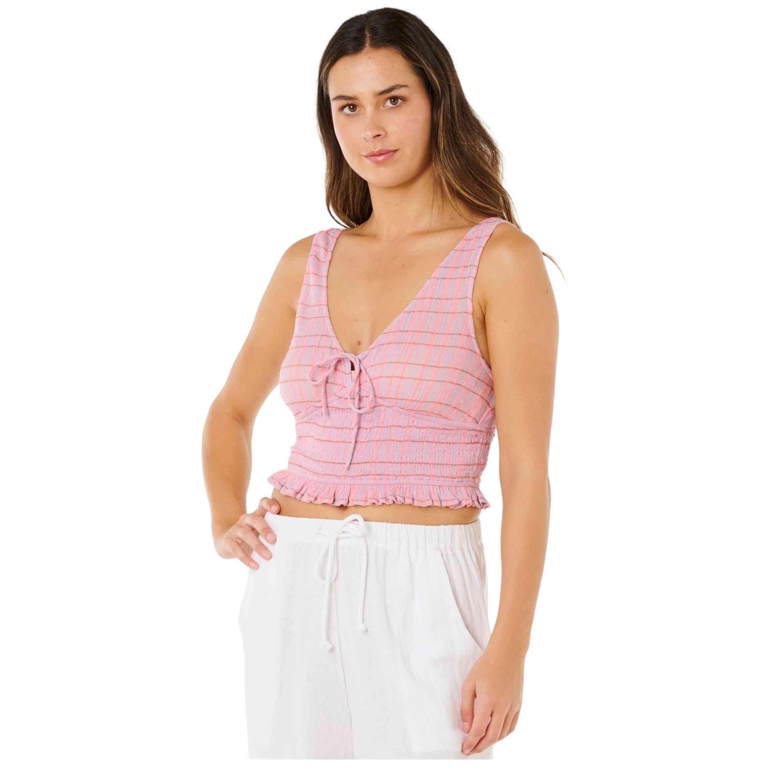 Camiseta de tirantes Rip curl modelo Paradise Check Top para mujer 2/4