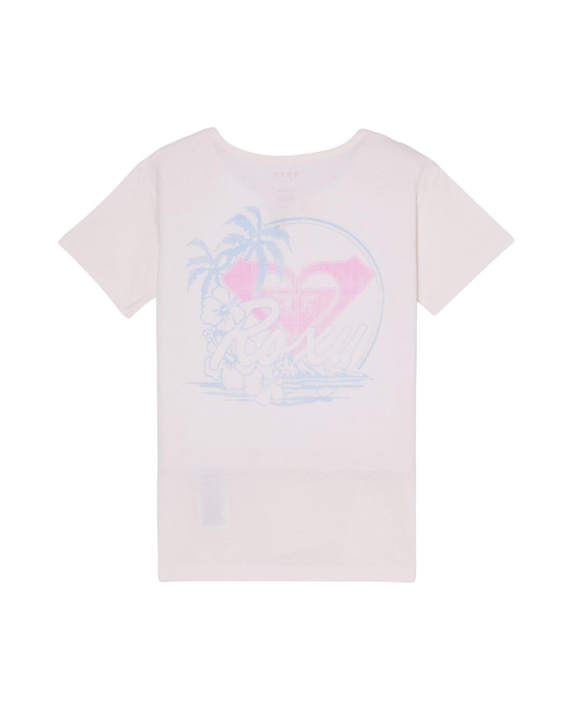 T-Shirt manches courtes LILYREGULAR NIGHT VINTAGE Blanc Fille 4/4