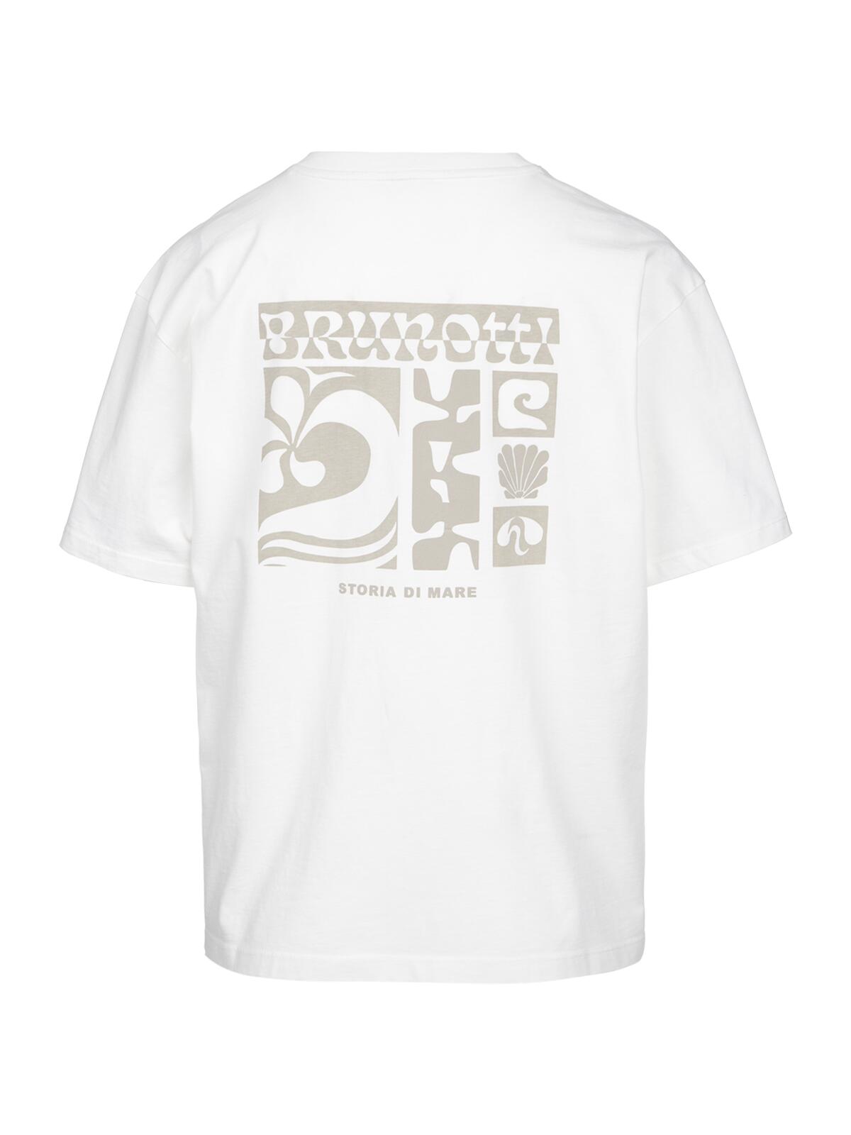 Zennanda Dames T-shirt Mode Relaxed Fit Crewneck Snow 2/6