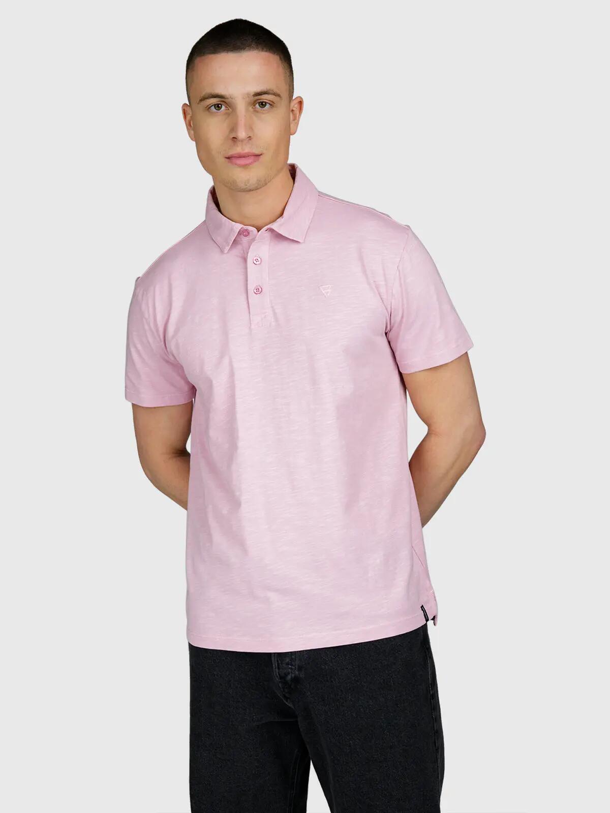 Palorai Heren Polo Shortsleeve Fashion Regular Fit Mauve Mist 5/6
