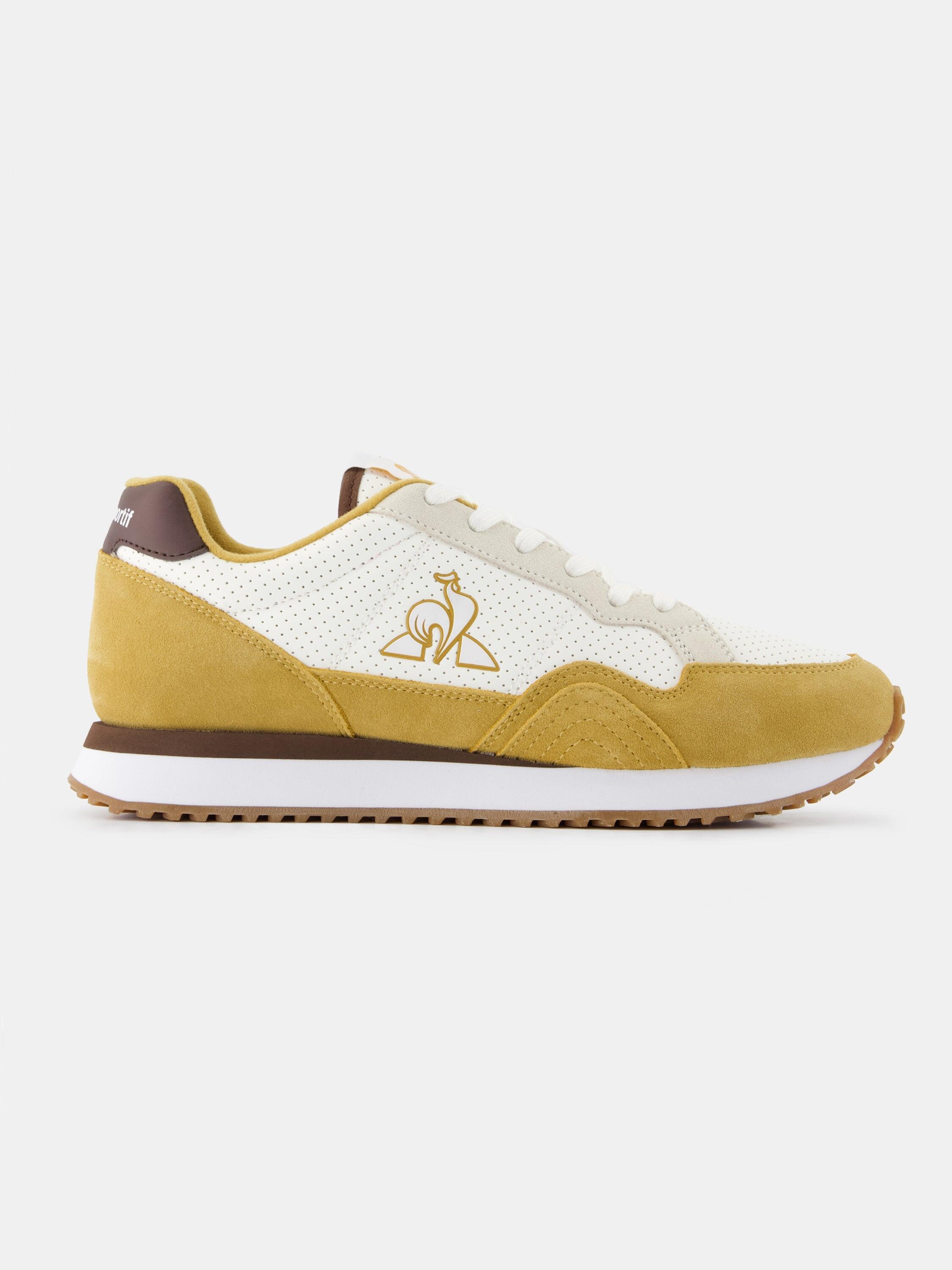 Sneakers rétro-running en cuir perforé et suede Jet Star 1/4