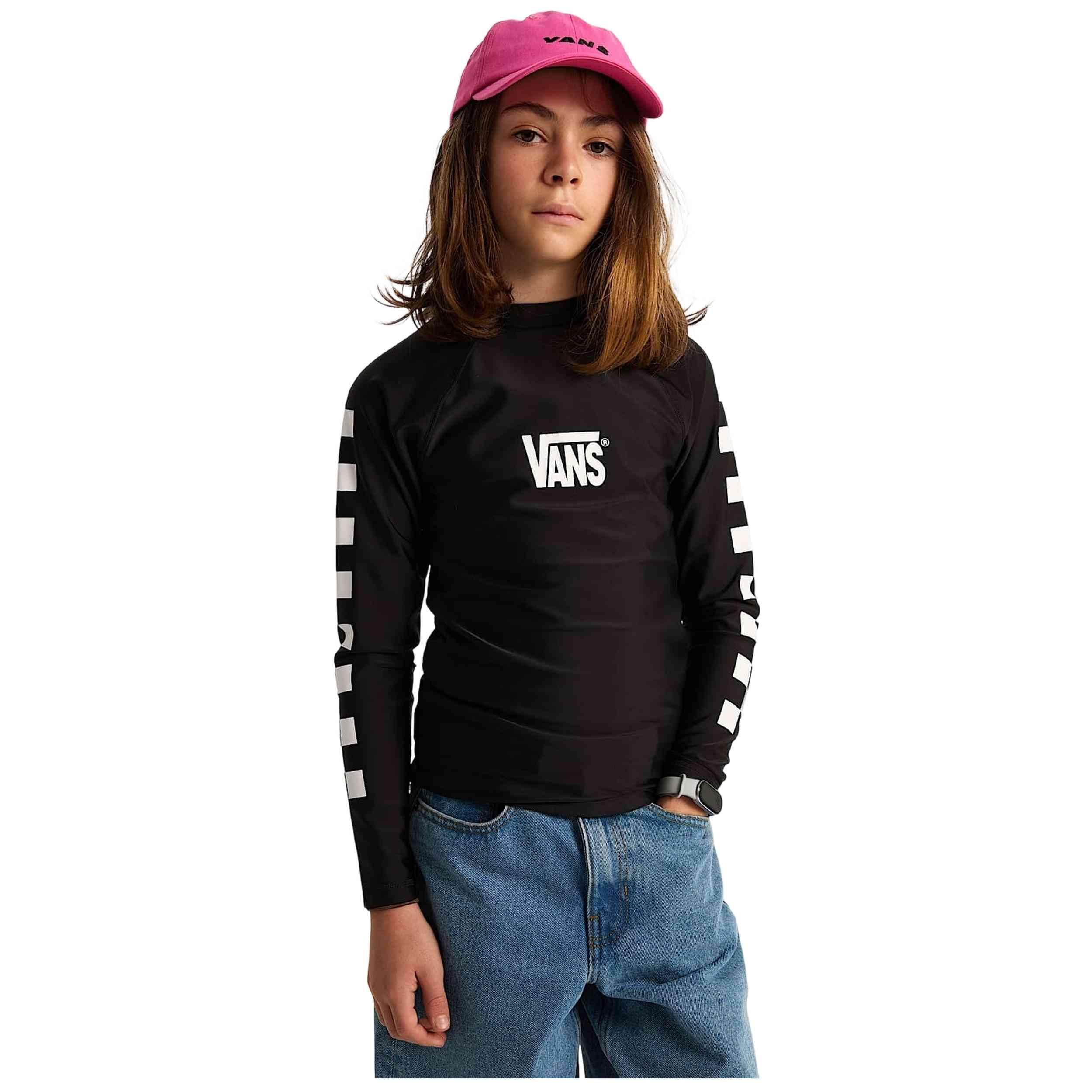 T-shirt à manches longues Vans modèle VN000SSXBLK1 pour homme 3/5