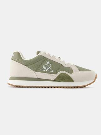 Sneakers rétro-running en cuir perforé et suede Jet Star
