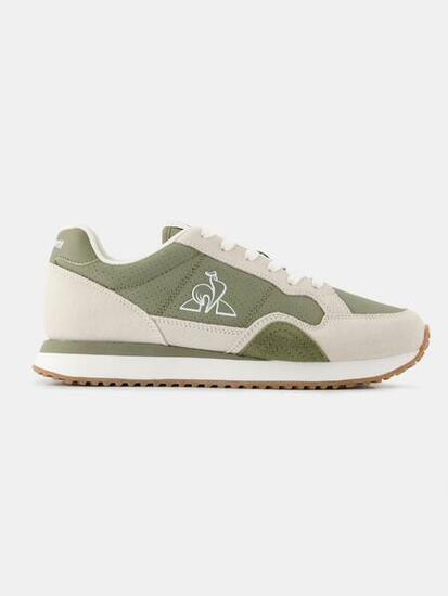 Sneakers rétro-running en cuir perforé et suede Jet Star