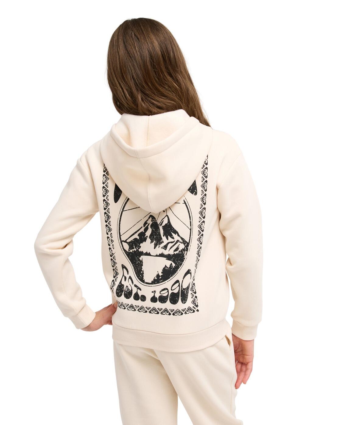 Kapuzenpulli mit Reißverschluss SURF FEELING BRUSHED Beige Meisjes 4-16 2/4