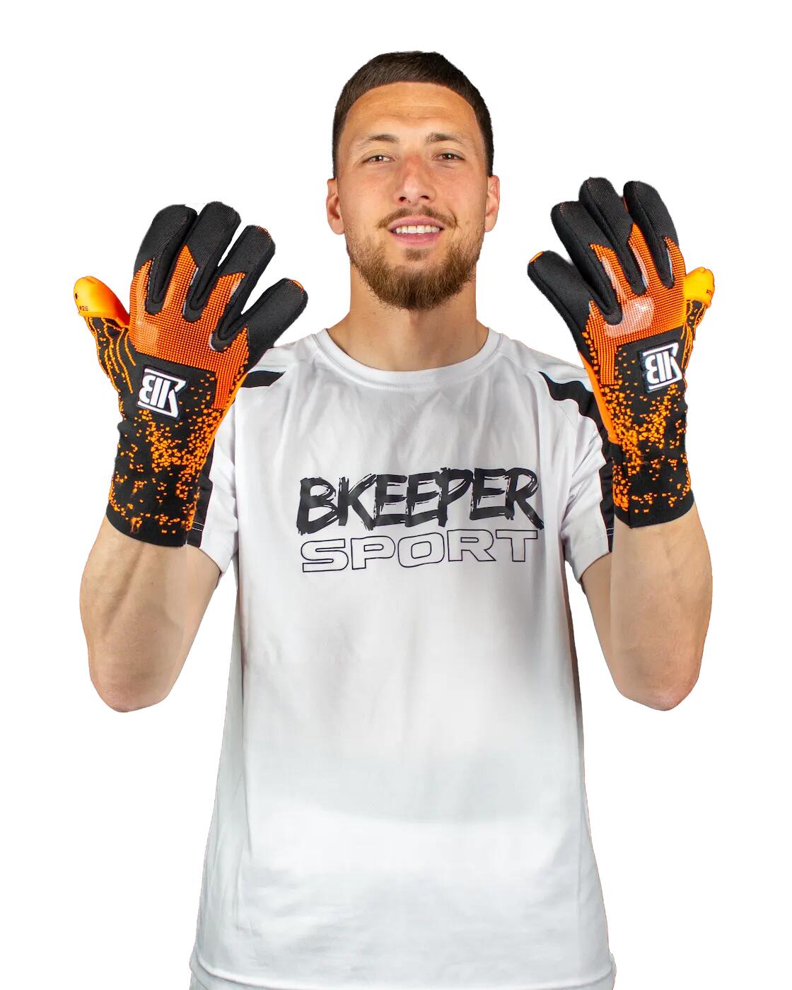 Luvas de goleiro Atik nº 26 laranja para adultos 7/7