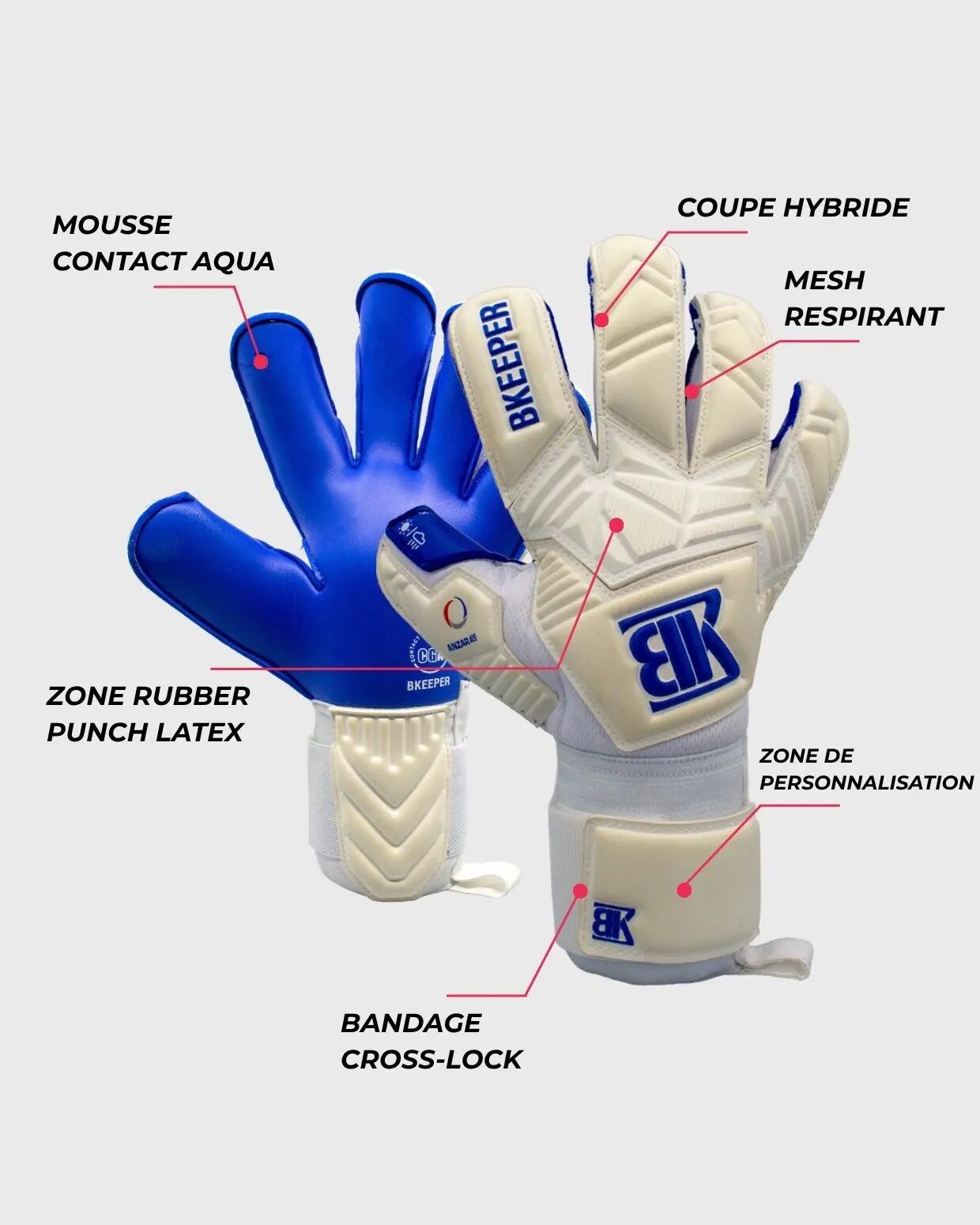 Luvas de goleiro Anzar #26 Aqua para adultos 5/7