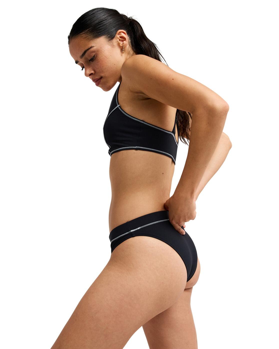 Bas de bikini classique Noir Femme 3/4