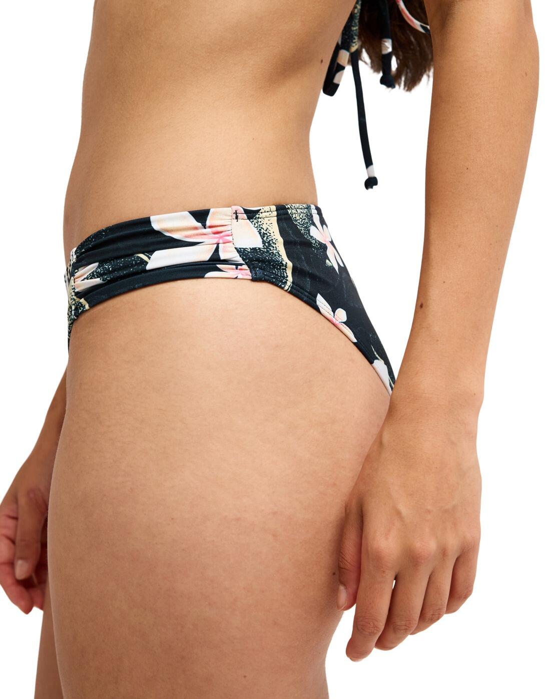 Bas de bikini classique PRINTED ESSENTIALS MODERATE Noir Femme 4/4