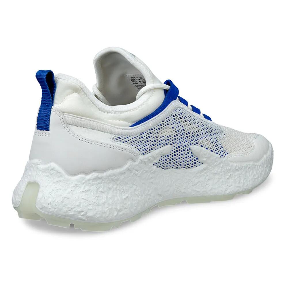 Ecco Men’s Biom H5, Zapatos de Golf Hombre, Blanco/Azul 3/6