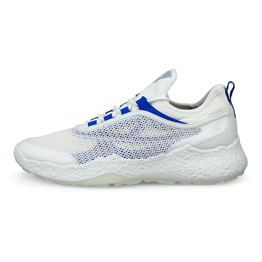 Ecco Men’s Biom H5, Zapatos de Golf Hombre, Blanco/Azul 2/6