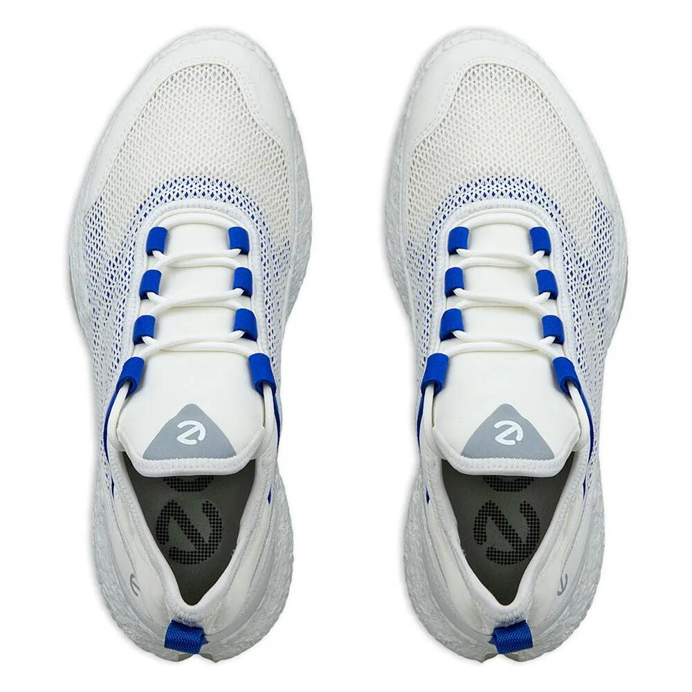 Ecco Men’s Biom H5, Zapatos de Golf Hombre, Blanco/Azul 5/6