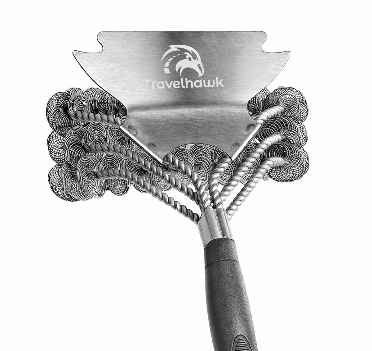 Szczotka do grilla ze stali nierdzewnej Ergonomiczna szczotka do grilla 1/6