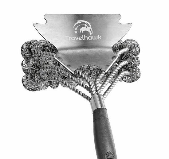 Szczotka do grilla ze stali nierdzewnej Ergonomiczna szczotka do grilla