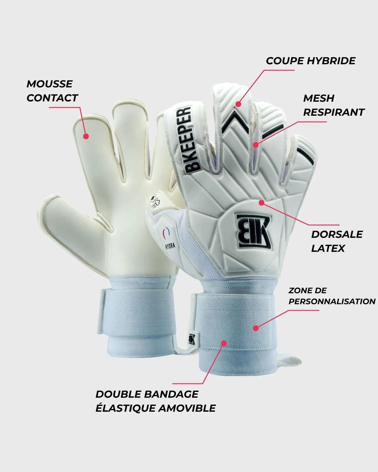 Luvas de goleiro Hydra White Junior 5/7