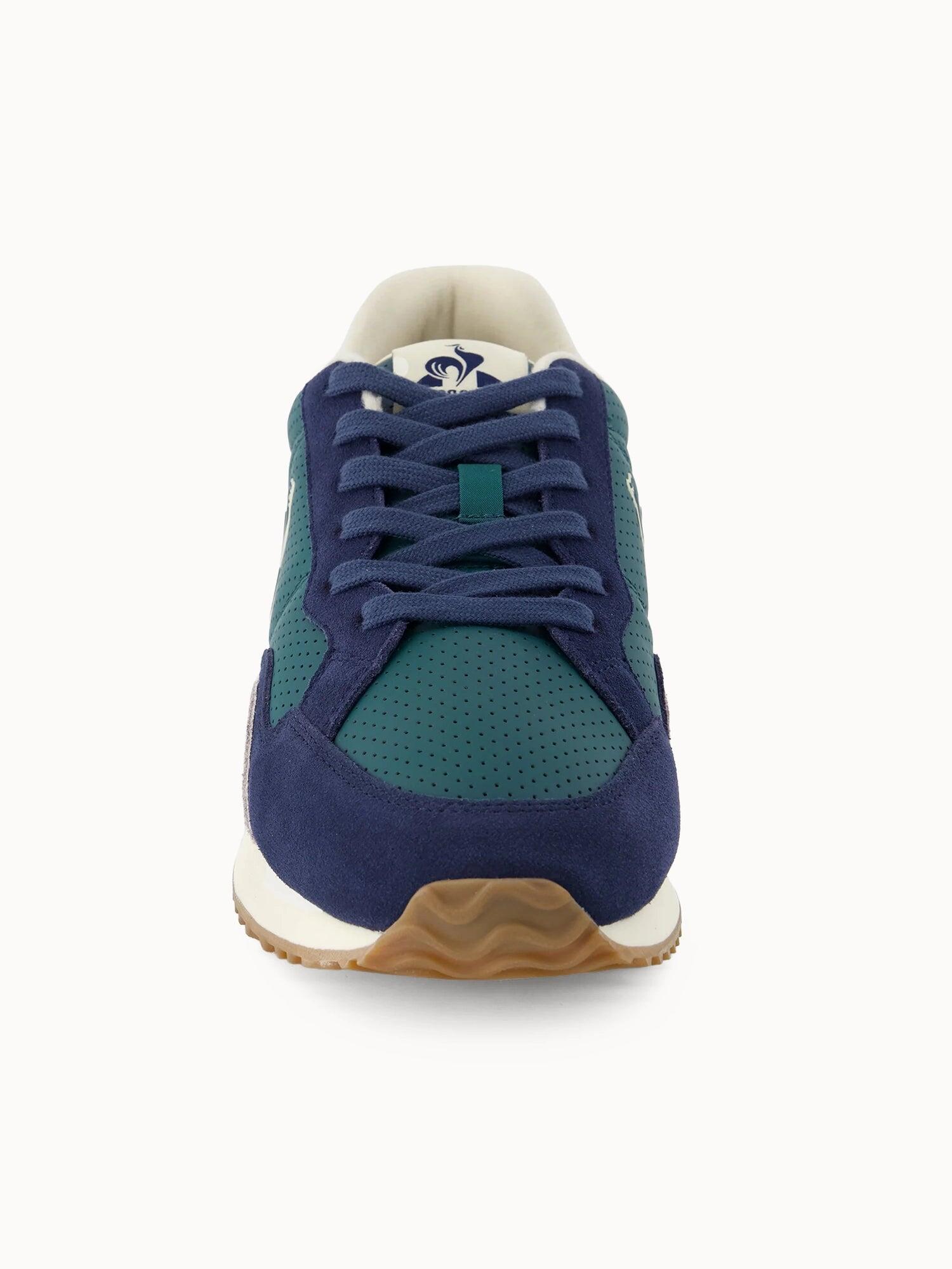 Sneakers rétro-running en cuir perforé et suede Jet Star 5/5