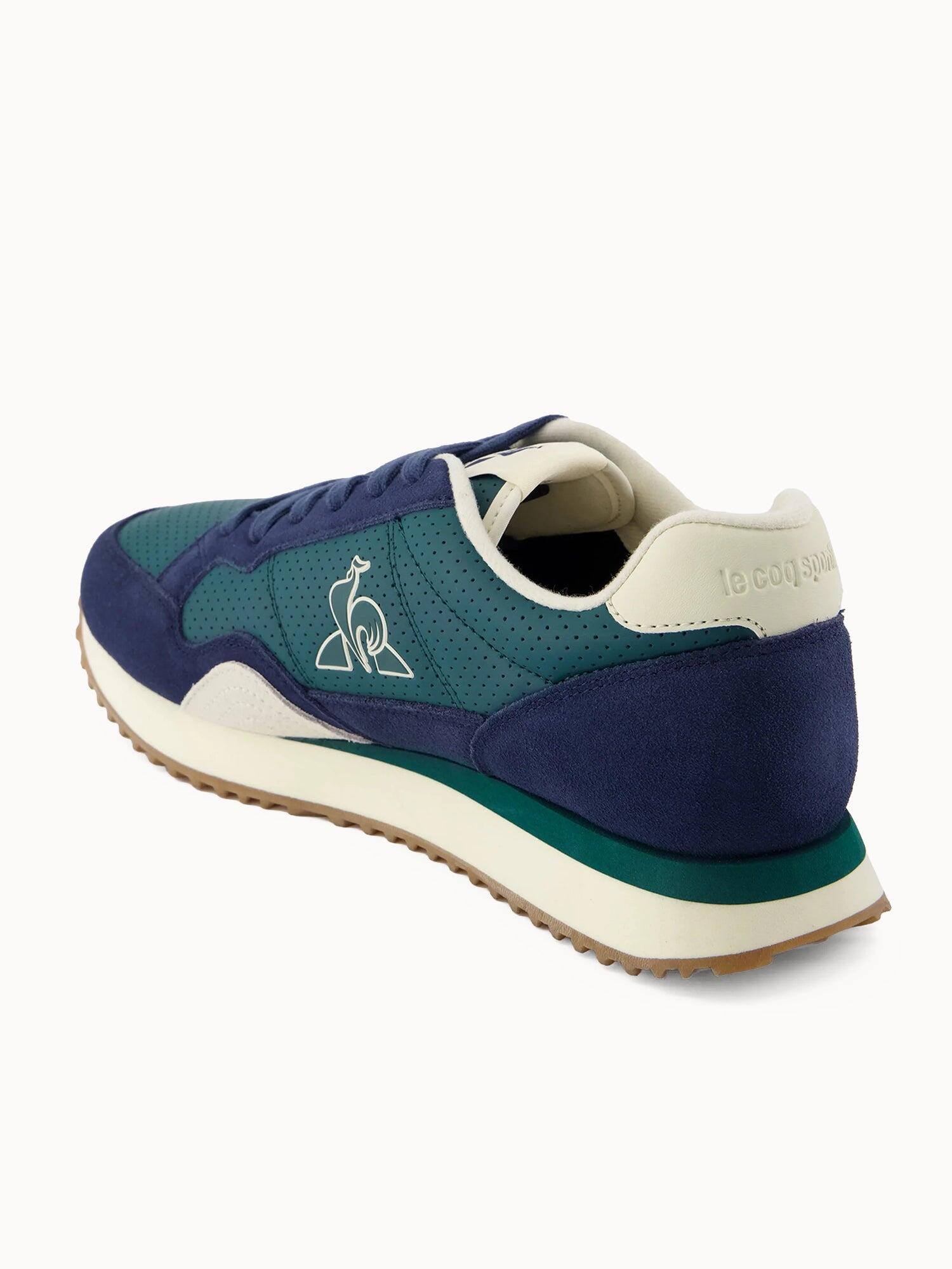 Sneakers rétro-running en cuir perforé et suede Jet Star 4/5