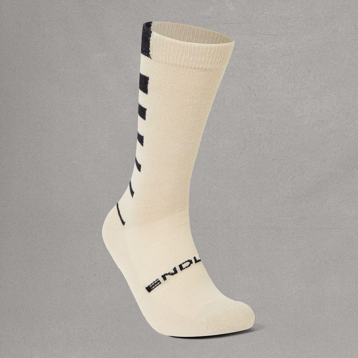 Meias Endura Coolmax Stripe Castanho/Bege (2 pares) 2/4