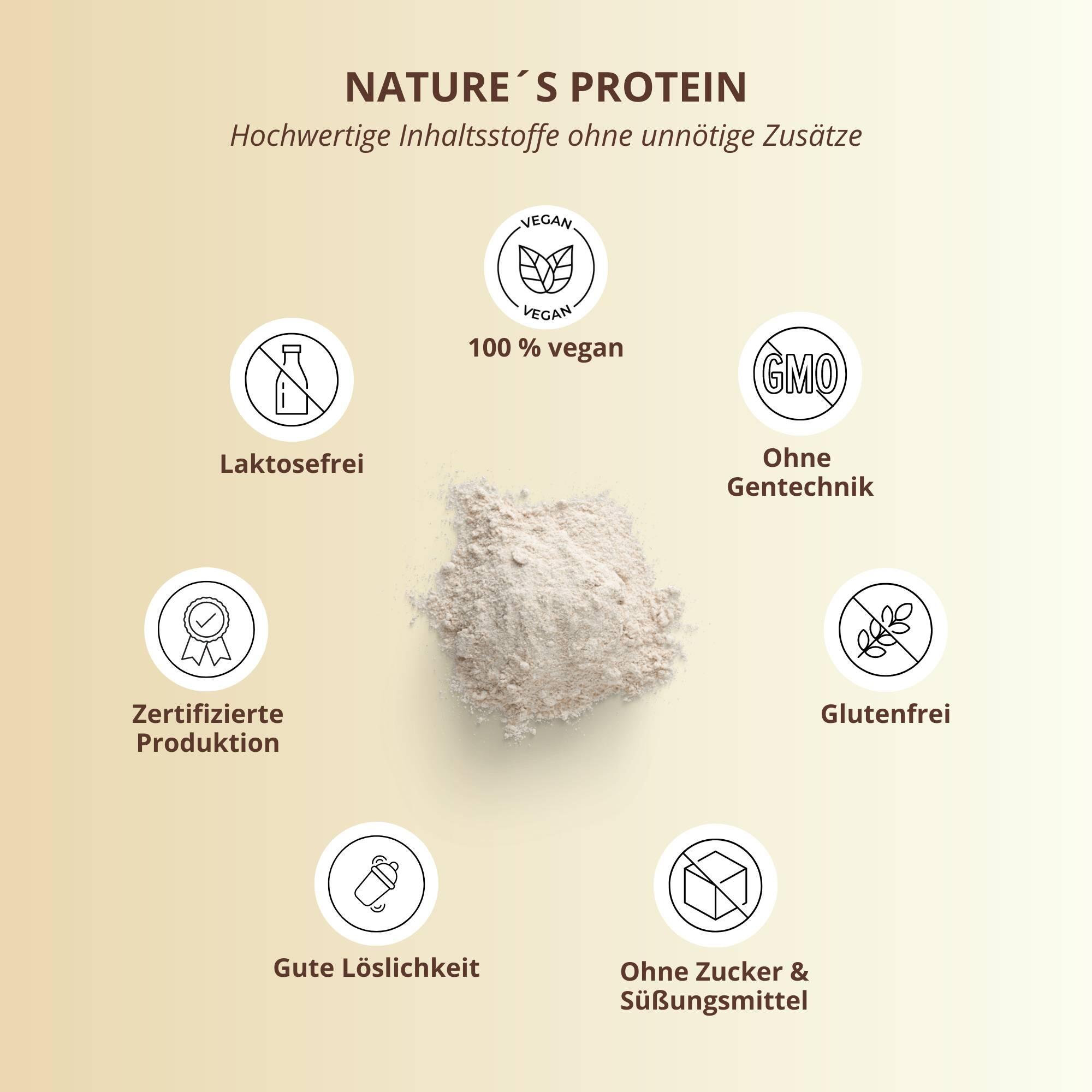 Proteína natural - Proteína en polvo sin edulcorantes - Plátano 500 g 4/5