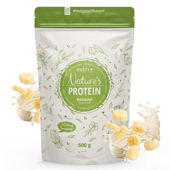 Natures Protein - Eiweißpulver ohne Süßstoff - Banana 500g