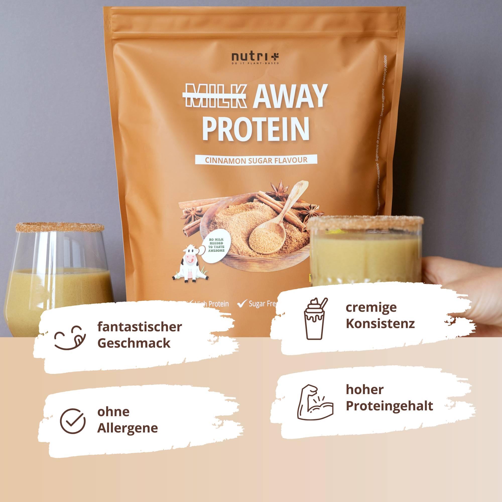 Milk Away Protein 1000g - Cinnamon Sugar 3/5