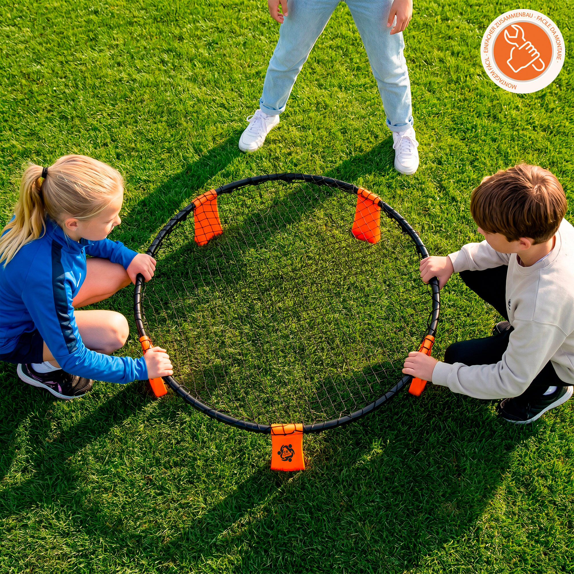Juego Spikeball con red y 3 pelotas 4 jugadores a partir de 5 años 3/7