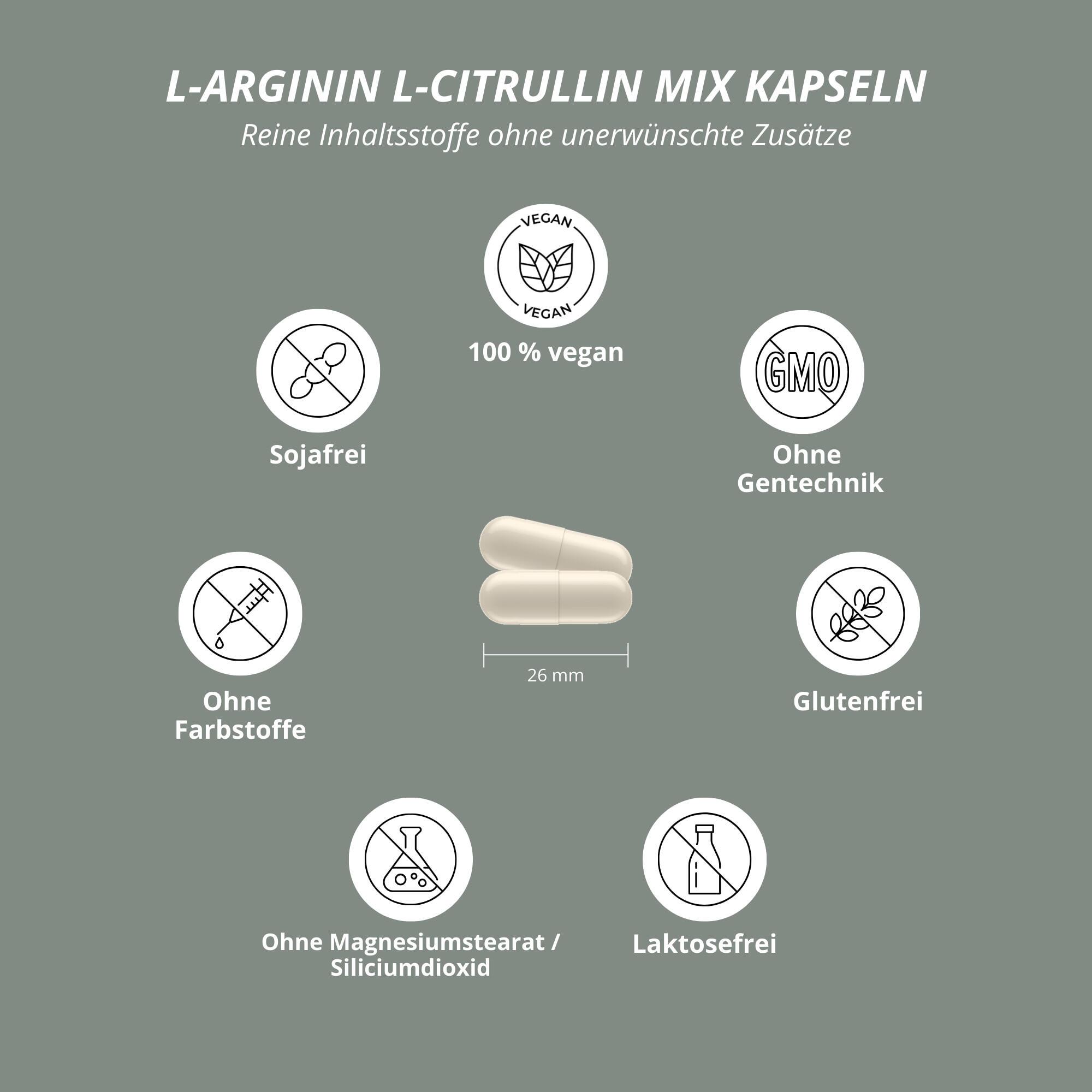 L-arginina L-citrulina 360 cápsulas 4/5