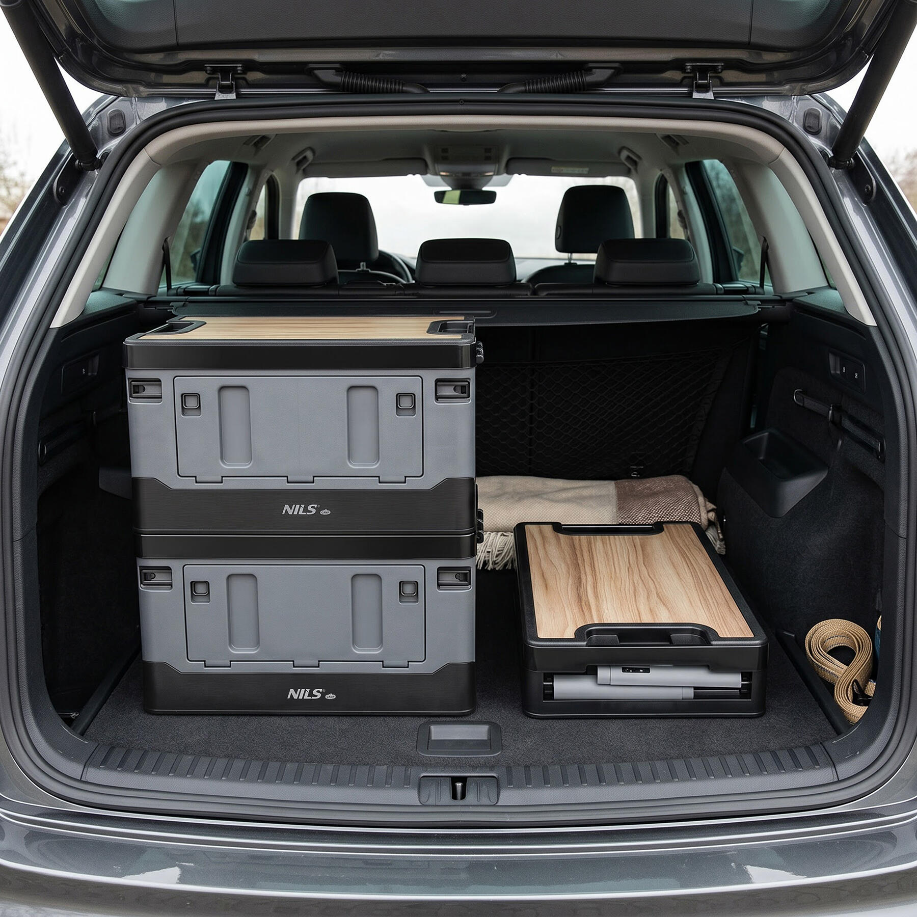 Opvouwbare campingkoffer 38 l NILS CAMP NCB46 met tafelblad 7/7
