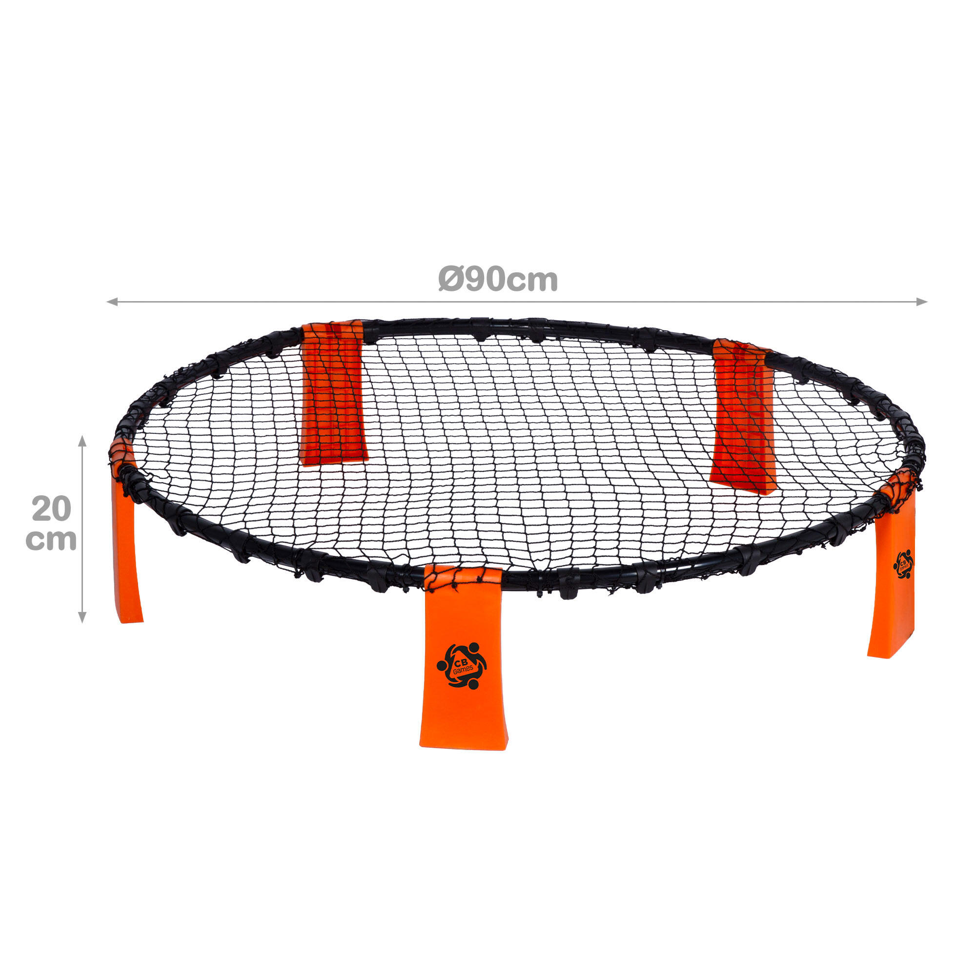 Juego Spikeball con red y 3 pelotas 4 jugadores a partir de 5 años 4/7