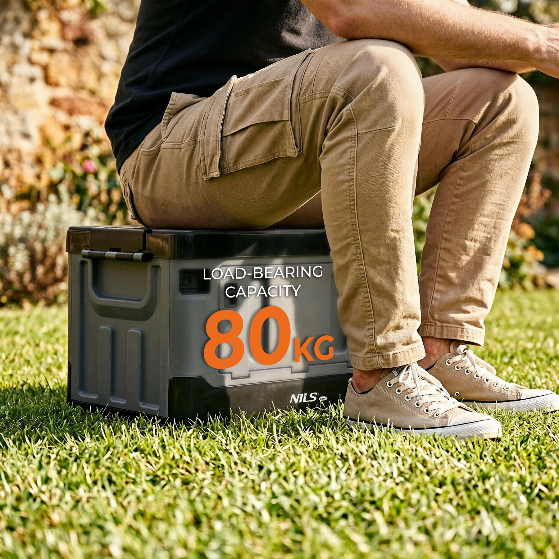 Opvouwbare campingkoffer 38 l NILS CAMP NCB46 met tafelblad 5/7