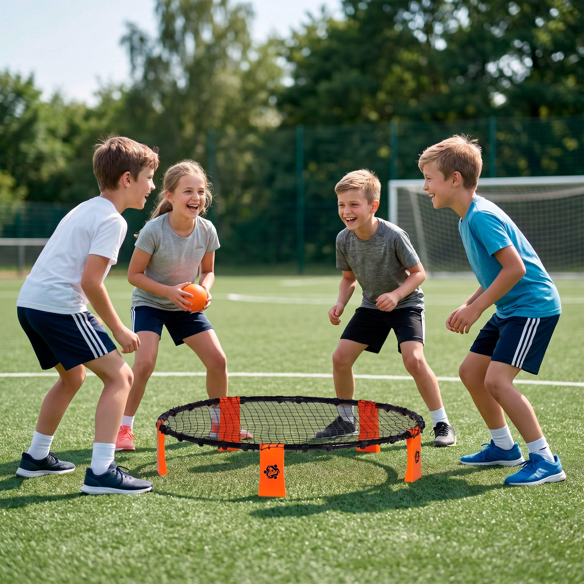 Juego Spikeball con red y 3 pelotas 4 jugadores a partir de 5 años 6/7