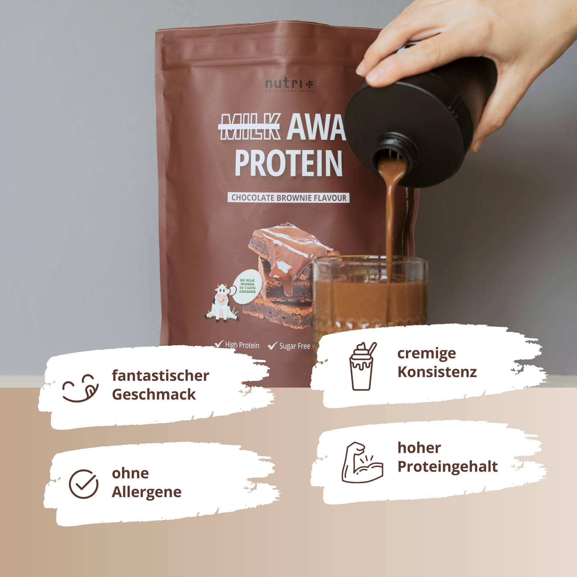 Milk Away Protein 1000g - Chocolate Brownie 3/5
