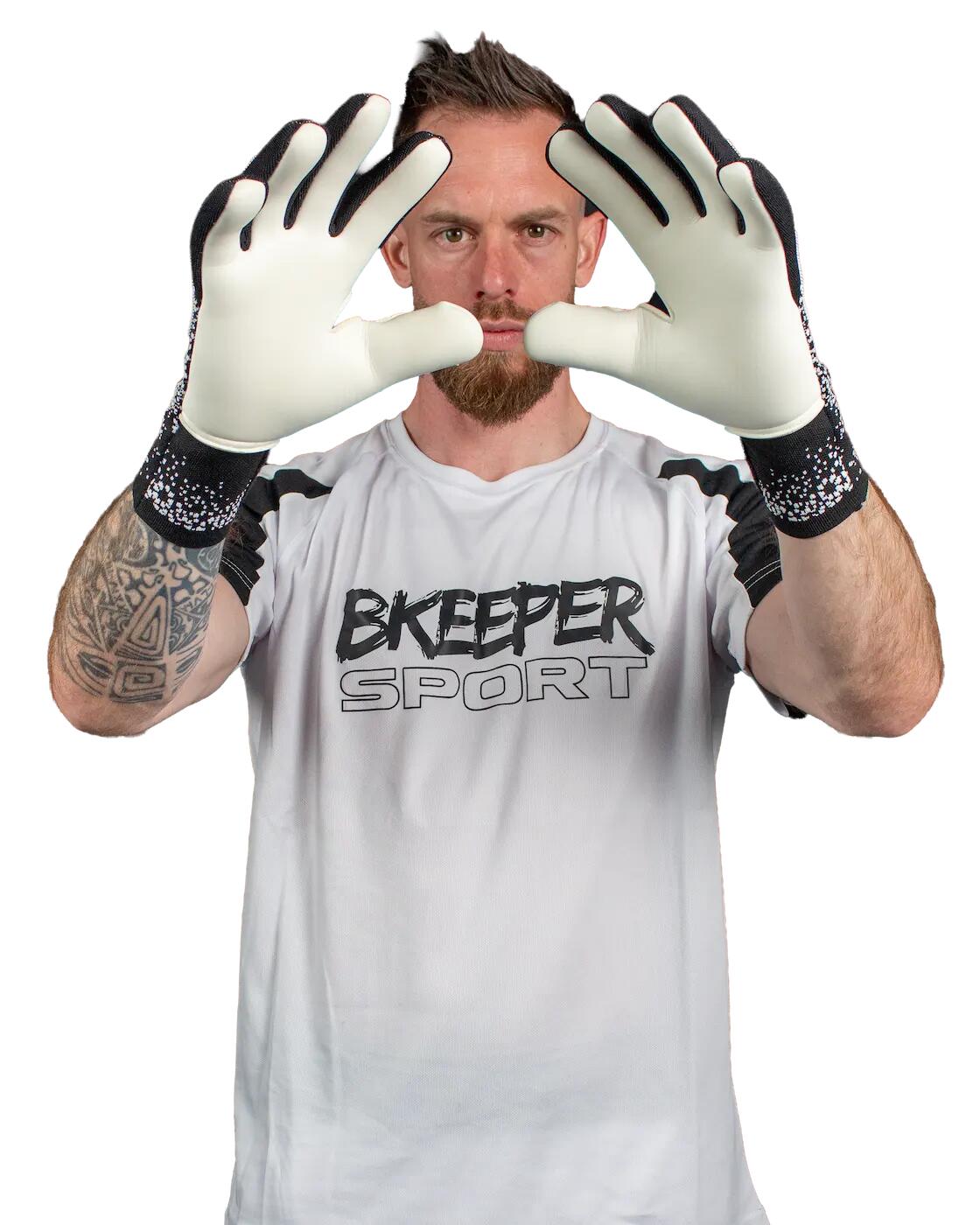Luvas de goleiro Atik nº 26 pretas para adultos 2/7