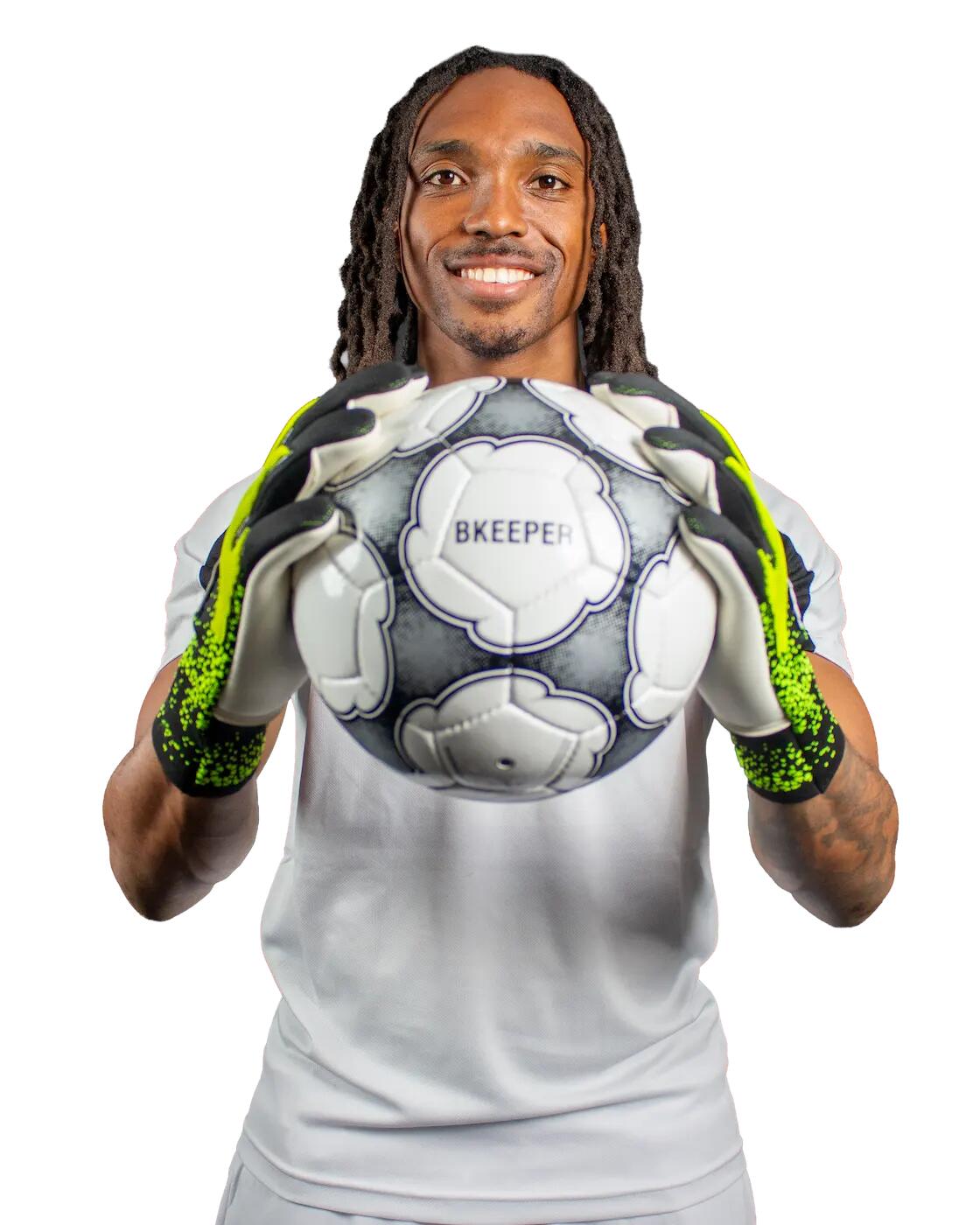Luvas de goleiro Atik nº 26 amarelas para adultos 7/8