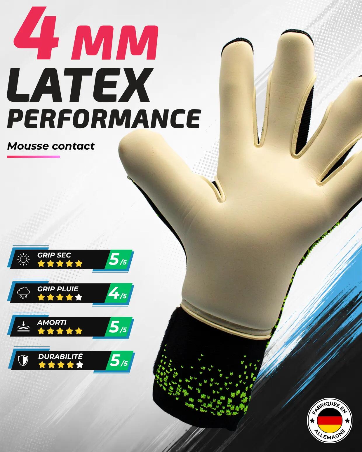 Luvas de goleiro Atik nº 26 amarelas para adultos 4/8
