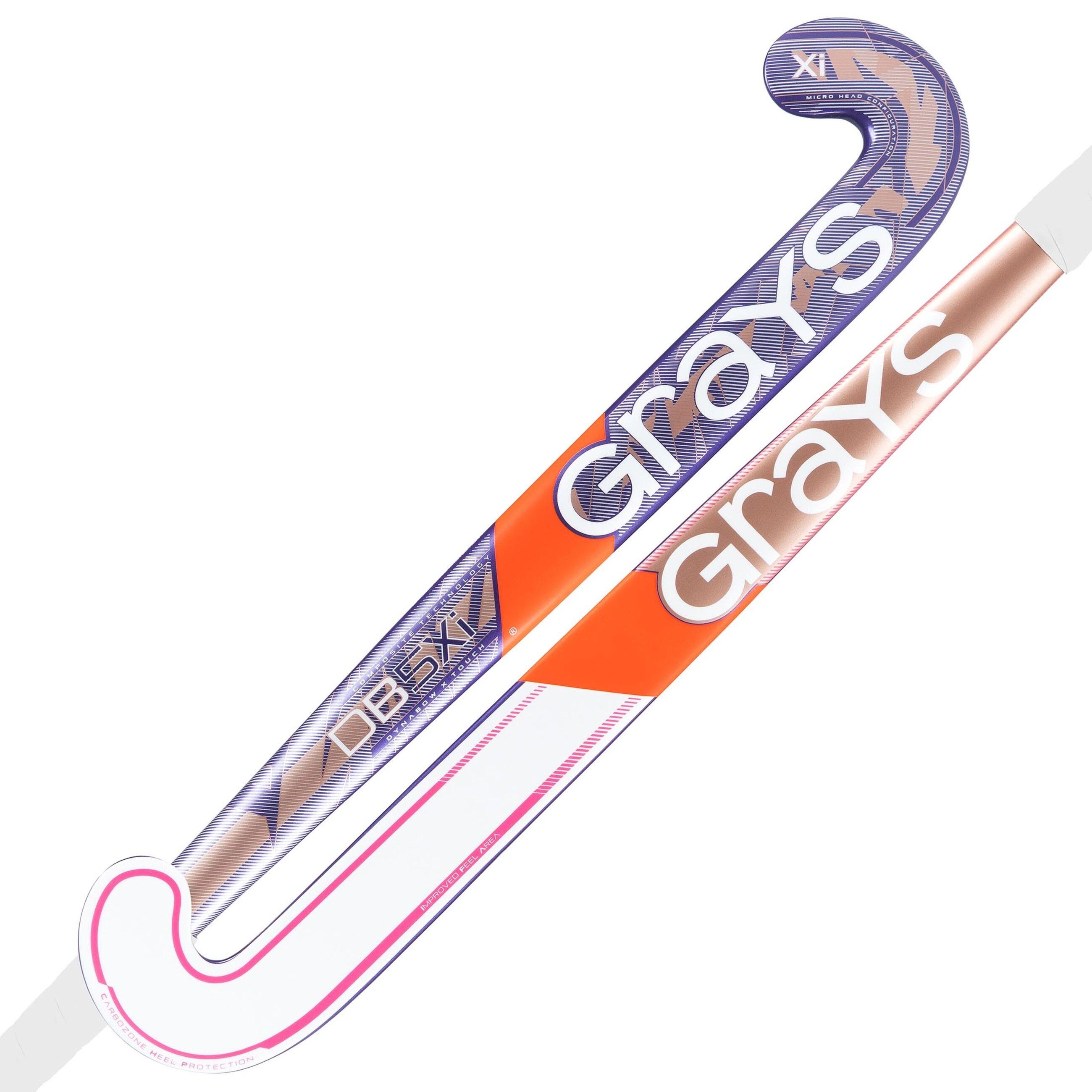 Grays DB5Xi Dynabow Senior Stick de Hockey Zwart/Rose goud/Zilver 1/1