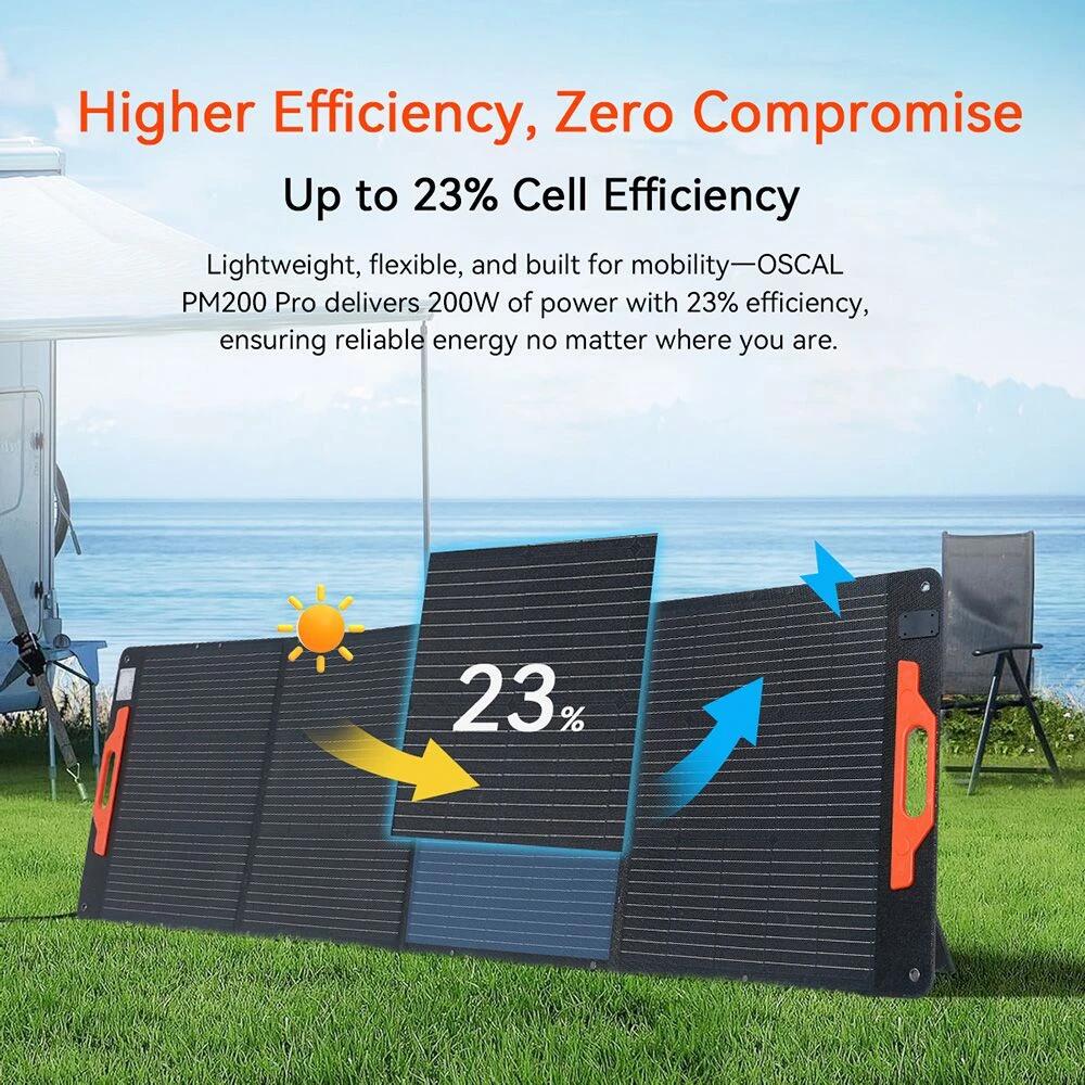 Oscal PM200 Pro Opvouwbaar zonnepaneel - 200W 5/7
