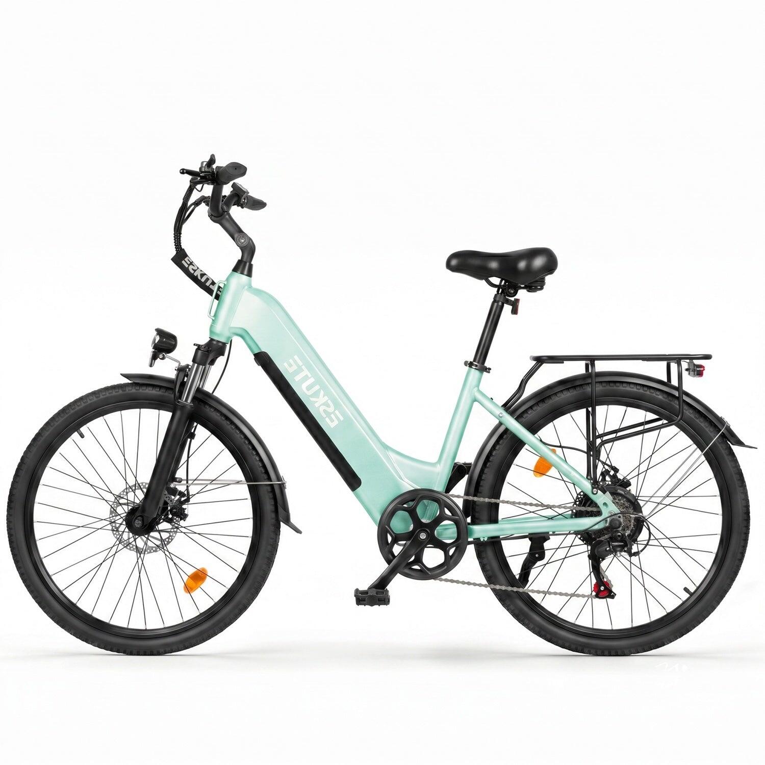 ESKUTE C202 Bicicletta Elettrica 250W 48V17.5Ah 26" Verde 3/5