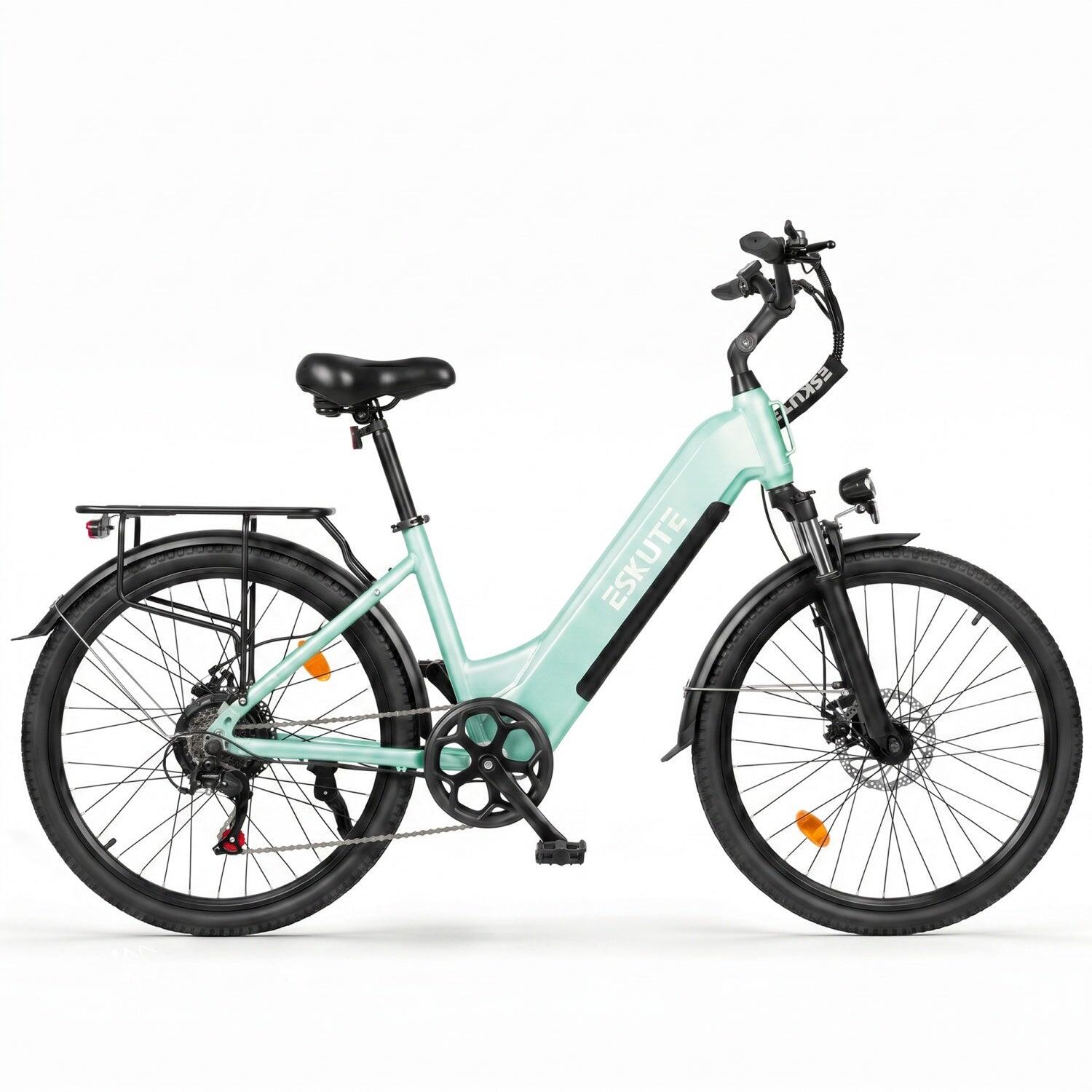 ESKUTE C202 Bicicletta Elettrica 250W 48V17.5Ah 26" Verde 2/5
